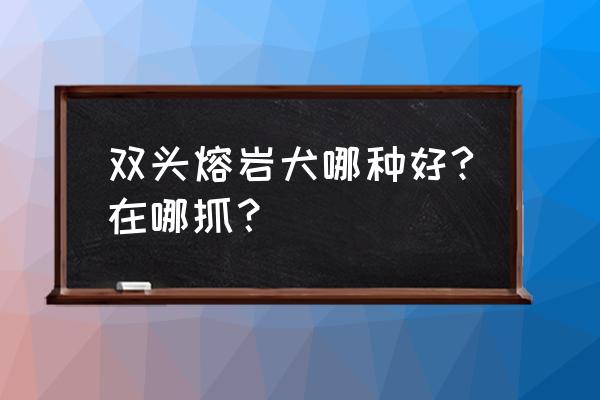 魔兽世界白色双头狗在哪 双头熔岩犬哪种好?在哪抓？