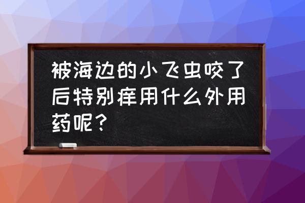 日照海边虫子咬怎么办 被海边的小飞虫咬了后特别痒用什么外用药呢？