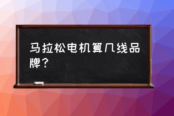 马拉松发电机价格表 马拉松电机算几线品牌？