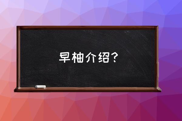 原神平民早柚用什么武器 早柚介绍？