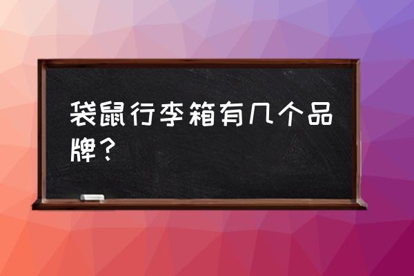 航空旅行时尚拉杆箱 袋鼠行李箱有几个品牌？