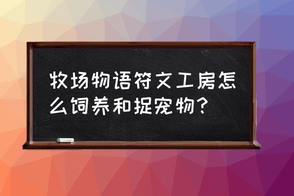 符文工房5捕捉怪物攻略 牧场物语符文工房怎么饲养和捉宠物？